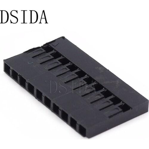 50PCS High Quality 2.54mm 10P Dupont Housing Plastic Shell 10 Pin Dupont Connector Dupont Jumper Wire Cable 10Pin Header