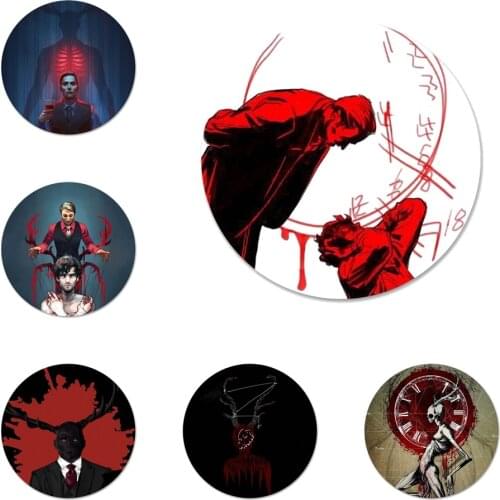 58mm Hannibal eat the rude Icons Pins Badge Decoration Brooches Metal Badges For Backpack Decoration
