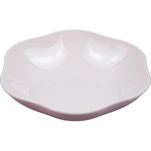 80%HOTFruit Plate Reusable Wear-resistant Plastic Anti-skid Snack Dish Bowl for Home