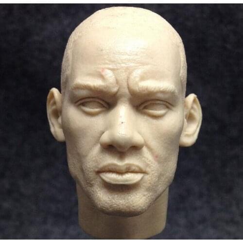Blank 1/6 Scale Hancock Men In Black Will Smith Head Sculpt Unpainted Fit 12" Figure