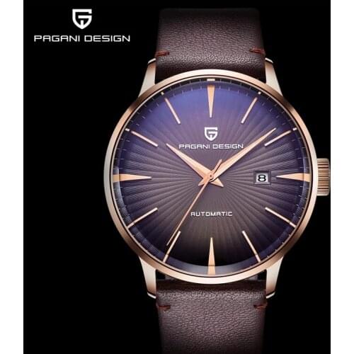 Pagani Design Mens Mechanical Watch Top Brand Mens Leather Sports Leisure Automatic Waterproof Watch Men Military Luxury Watch