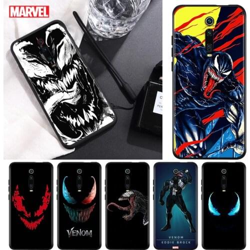 Marvel Venom Dark Hero For Xiaomi Redmi 9T 9I 9AT 9A 9C 9 8A 8 7A 7 6A 6 5A 5 4X PRO Prime Plus Black Soft Phone Case