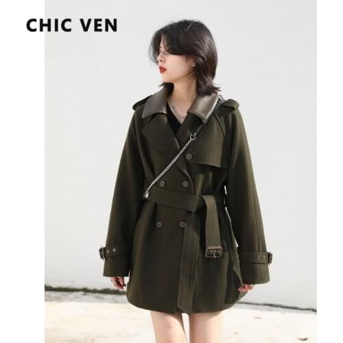 CHIC VEN Women's Coats With A Belt