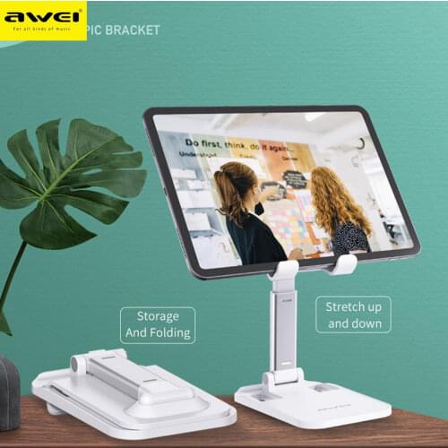 Awei X11 Mobile Phone Holder Stand for iPhone Xiaomi Phone Holder Foldable Mobile Phone Stand Desk for iPad Tablet Desk Holder