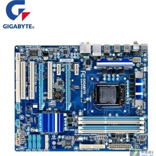 For Gigabyte GA-P55-USB3 P55-USB3 Motherboard LGA 1156 For Intel P55 P55M Used Desktop Mainboard USB2.0 SATA II PCI-E X16