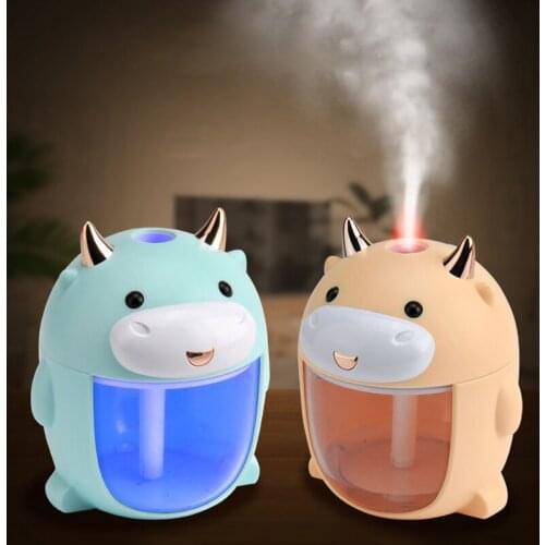 ELOOLE Mini USB Portable Air Humidifier Cute With LED Light Aromatherapy Diffuser Air Purifier Spray Mist For Home Car Office