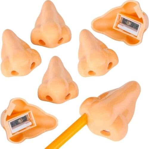 Art Creativity Nose Pencil Sharpeners for Kids Funny Stationery School Supplies Classroom Rewards Halloween Birthday Party Gifts