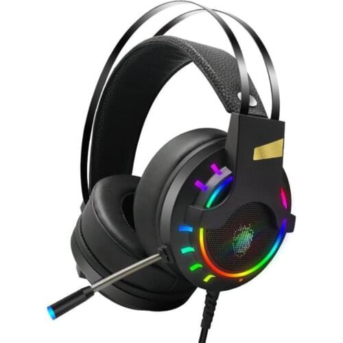 K3 Head-mounted Gaming Gaming RGB Marquee Headset 7.1 Headset Cf Eat Chicken Computer Headset with Microphone