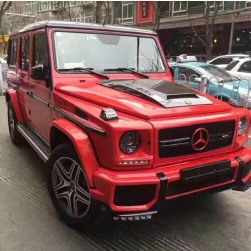 Carbon Fiber Clear Glass Front Bumper Engine Hood Vent Cover Fits For Mercedes-BENZ G Class W463 G55 G63 G65 G350 G400 G500 G550
