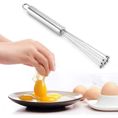 Stainless steel whisk Flash Mixer With Pearls Egg Stirrer Milk Frother Beater Mixer Kitchen Tool For Beating And Stirring