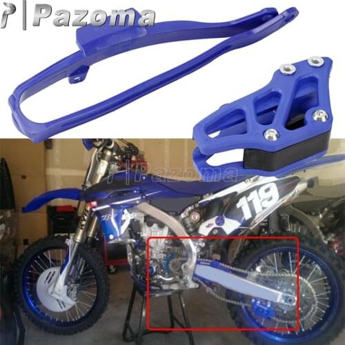 Motorbike Dirt Bike Blue Chain Slider Rear Swingarm Cover Chain Guard Guide For YAMAHA YZ250F YZ450F YZ250FX YZ450FX 2009-2019