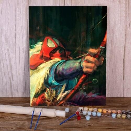 Portrait DIY Paint By Numbers Complete Kit Acrylic Paints 40*50 Paiting By Numbers Loft Wall Picture Crafts Handiwork