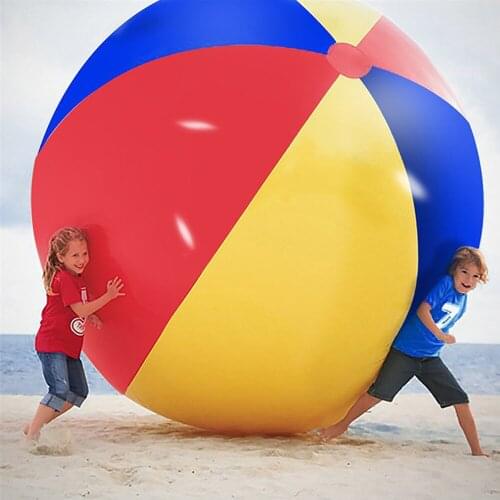 New 80/100/150/200cm Giant Inflatable Beach Ball High Quality Sea Swimming Pool Water Toy Multicolor Ocean Ball Free Shipping