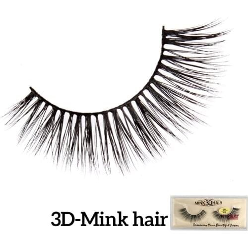 New Thick Naturally Cross False Eyelashes Makeup 3D Mink Eyelashes 100% Mink Hair Makeup False Eyelashes 3DSD-40