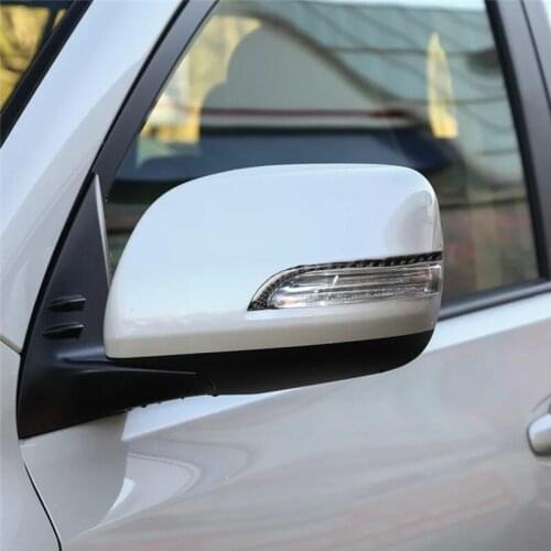 Fits for Toyota Land Cruiser Prado 2010-2018 Car Accessories Carbon fiber Rear view mirror anti-collision strip car sticker