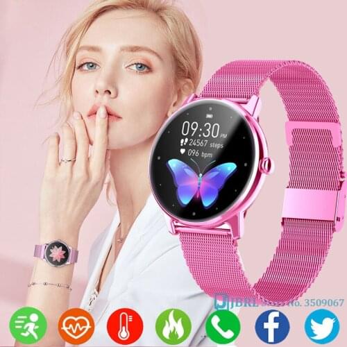 Full Round Touch Smart Watch Women Men Smartwatch Fitness Tracker Ladies Smart Clock For Andoid IOS Top Bluetooth Smart-watch