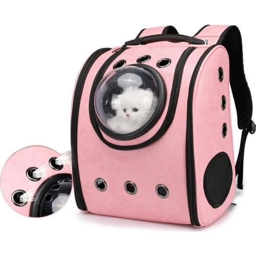 Cats Puppy Bag Transparent Pet Bag Outdoor Portable Shoulder Breathable Space Pet Backpack