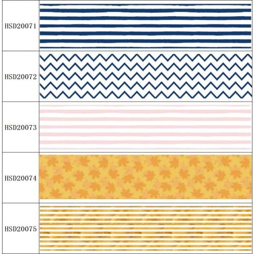 22MM 25MM 38MM 50MM 75mm Printed Pattern on Grosgrain Ribbon for diy ribbon