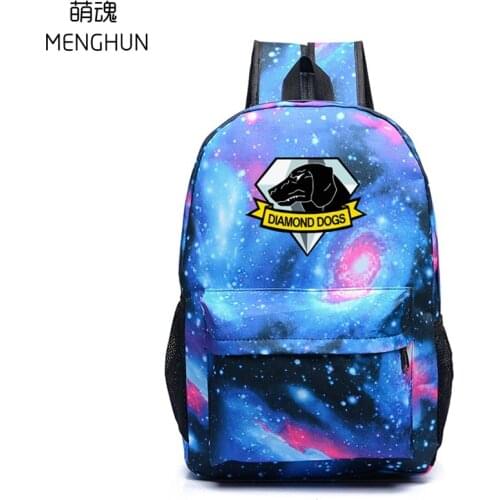 Metal gear Diamond dogs Starry sky concept backpack Game fans bag School Backpacks