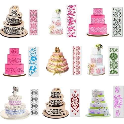 DIY Lace Decoration Cake Decorating Tool Cake Cupcake Stencil Sugarcraft Decoration Mould Baking Tool Kitchen Accessories