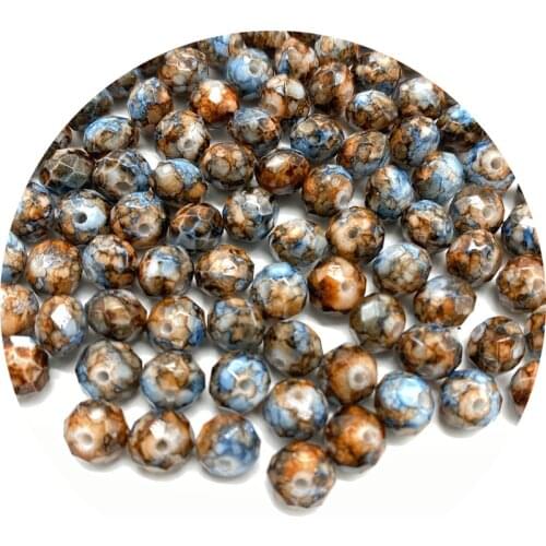 6/8/10mm Mixed Colors Austria Faceted Glass Beads Loose Spacer Round Beads for Jewelry Making DIY Bracelet necklace #012