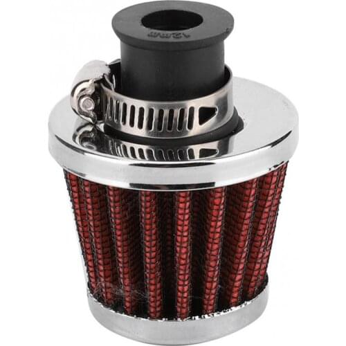 Air Intake Filter 0.5in Universal Mini Air Red Oil Vent Valve Breather Filter Practical Auto Car Accessory Car Accessories
