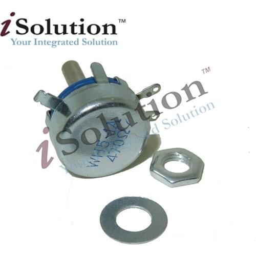 WH5-1A 3-Terminals Round Shaft Rotary Taper Carbon Potentiometer 1K 1.5K 4.7K 10K 22K 47K 100K 220K 470K 1M