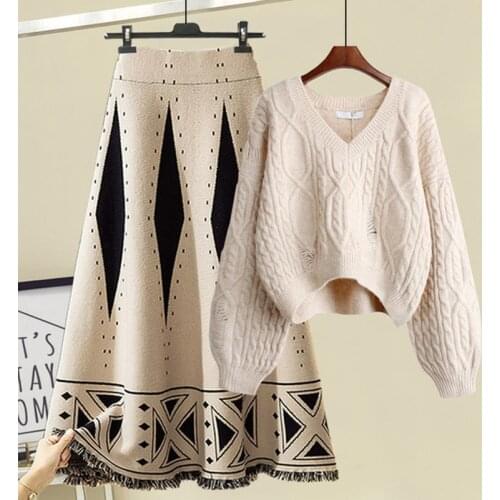 2021 Summer Women Europe Style Short Sleeves T-shirt + Skirt 2 pcs sets Fashion Female Suits A1254