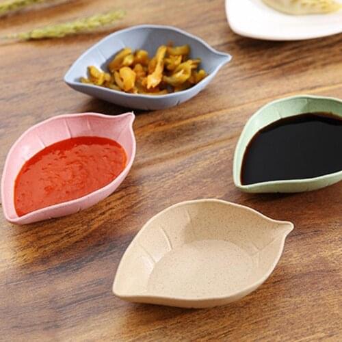 1PC Seasoning Dish Wheat Creative Multi-Purpose Seasoning Bowl Seasoning Soy Sauce Vinegar Seasoning Bowl Easy To Clean