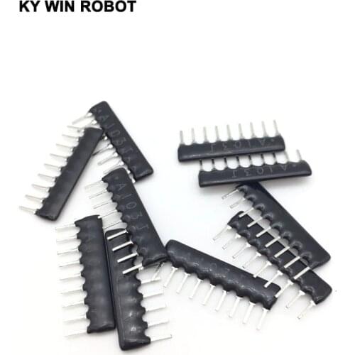 10PCS DIP exclusion 9Pin A103J Resistor Network Array A09-103 10K ohm A103 2.54MM Pin SIP-9