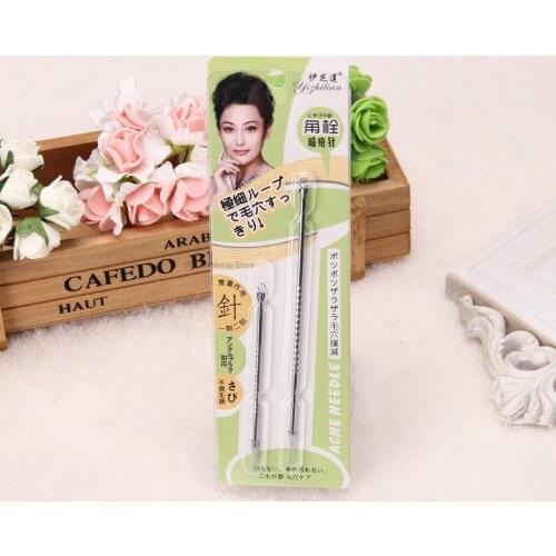 10Pcs/Lot Acne Needle Set Stainless Steel Pimple Remover Tool Blackhead Remover Beauty Makeup Special Needle Pick Acne Stick