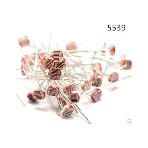 20PCS x 5539 Light Dependent Resistor LDR 5MM Photoresistor wholesale and retail Photoconductive resistance