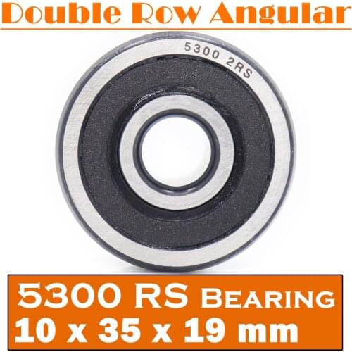 5300 2RS Bearing 10 x 35 x 19 mm ( 1 PC ) Axial Double Row Angular Contact 5300RS 3300 2RS 3056300 Ball Bearings