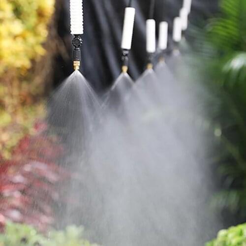 7 Pcs 6mm Copper Atomization Sprayer Garden Greenhouse Cooling System Watering Nozzle Garden Irrigation Supplies Accessories