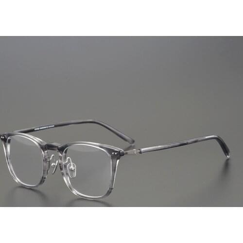Acetate glasses glasses frame men Vintage square Designer optical eyeglasses Myopia reading women prescription clear eyewear