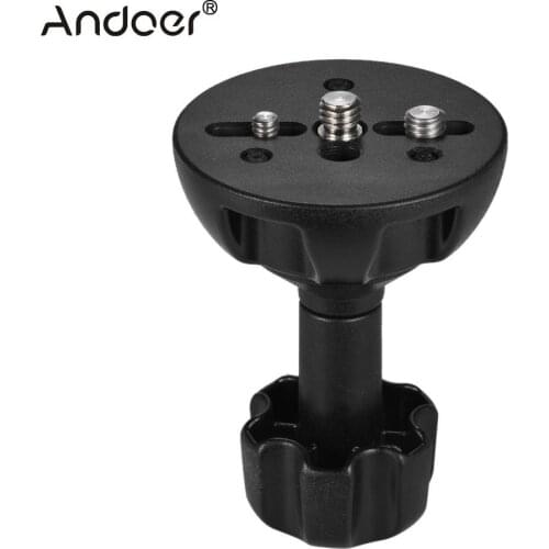 Aluminum Alloy 75mm Half Ball Flat to Bowl Adapter with 1/4" and 3/8" Screws for Fluid Head Tripod DSLR Rig Camera