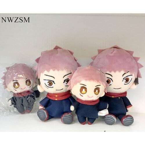 Jujutsu Kaisen Itadori Yuji COS Key chain hanging satchel Q version sitting plush toys