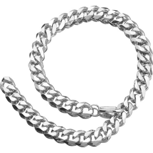 Revenge Hoodie Emo Choker Eboy Choker xxx Chain Necklace For Men 15mm Stainless Steel Jewelry Punk Hip Hop Accessory Wholesale