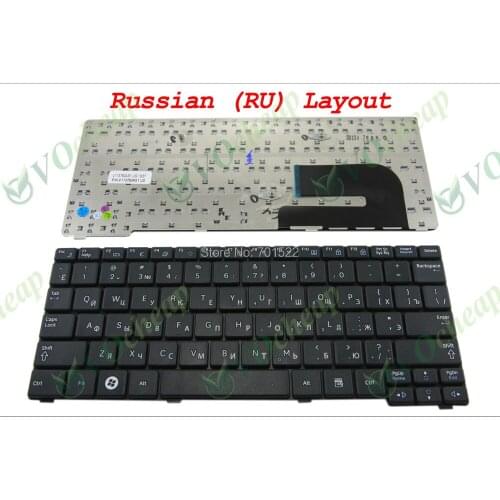 100% Original New Notebook Laptop keyboard for Samsung N140 N143 N145 NP-N148 N148 N150 Black Russian RU layout - V113760AS1