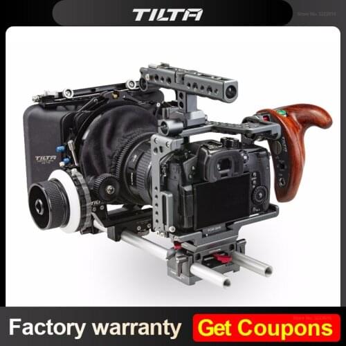 TILTA ES-T37-C GH amera Cage Rig Kit for Panasonic GH4 GH5 R/S Wooden Handle 2.0 FF-T03 Dslr AB follow focus MB-T05 Matte Box