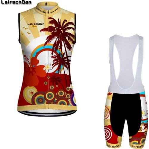 LairschDan 2021 cycling sleeveless jersey women set summer bicycle clothing kit mtb road bike uniform conjunto ciclismo feminino
