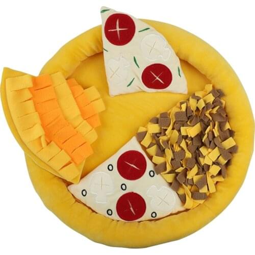 Pet Sniffing Pad Pizza Mat Can Hide Food Can Make Sound Paper Dog Training Blanket Educational Toy Sniffing Pad