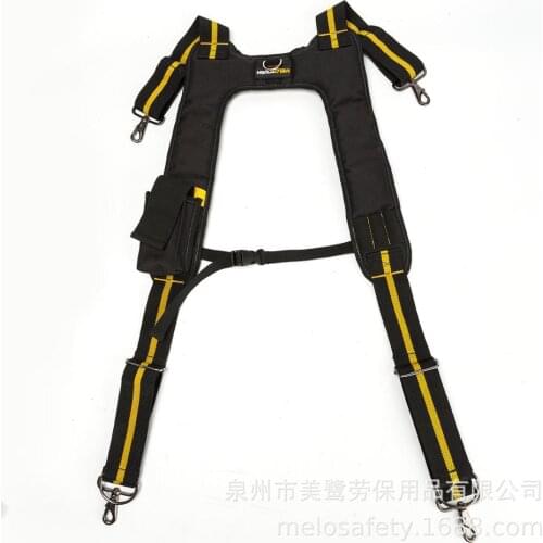 Hot tooling harness tool belt strap to reduce waist weight