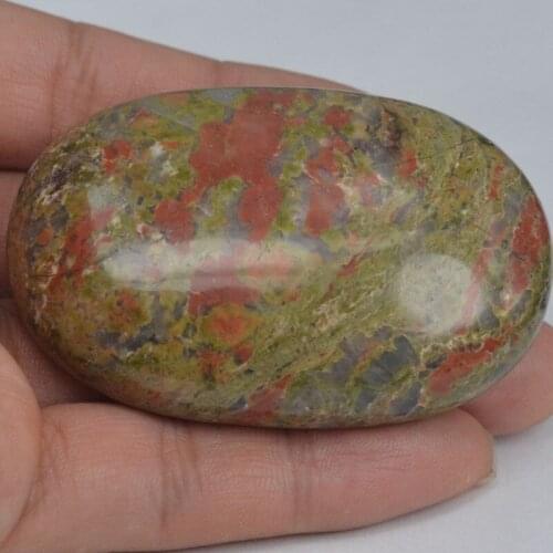 Massage Soap Stone Natural Unakite Energy Stone SPA Quartz Mineral Basalt Therapy Pain Relief Health Care Tool