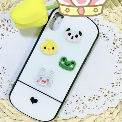 Maxsin 10 Pc/lot High Quality Embroidered Cute Frog Chick Bunny Sticker Iron On Dress Jacket Animal Patch Garment Appliques DIY