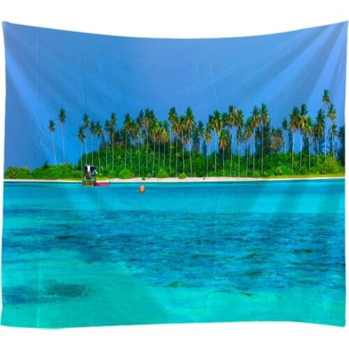 Natural Landscape Tapestry Wall Hanging Cloth Bed Spread Beach Towel Table Cloth YogaMat House Decoration Living Room Decoration