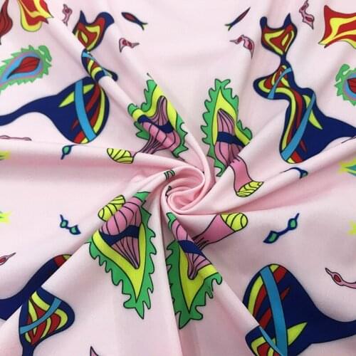 2019 new cashew flower digital printing womens fashion fabric dress shirt parent-child wear polyester chaos printed cloth