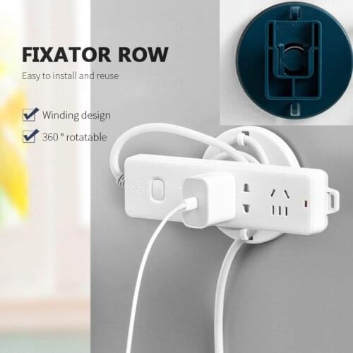 Punch-free Wall-mounted Socket Router Holder Patch Panel Paste Type Storage Plug Cable Home Hook Decor Organizer New Upgrade