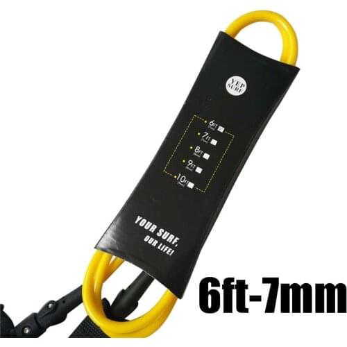 Surfboards Leash 6ft 7mm Length Sports Surfboard Leash Surf Leash Laisse Surf water sport