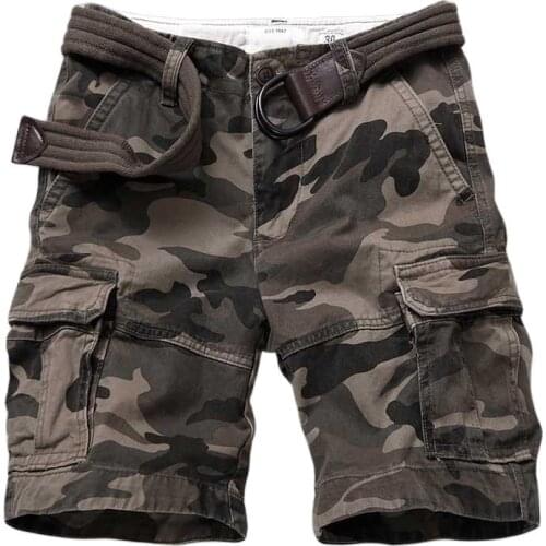 Premium Quality Camouflage Cargo Shorts Men Casual Military Army Style Beach Shorts Loose Baggy Pocket Shorts Male Clothes